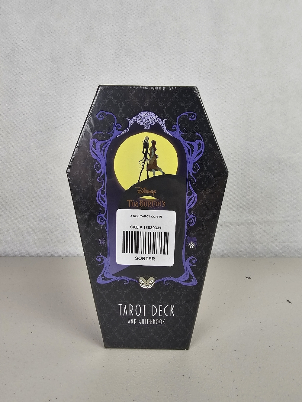 Disney Tim Burton Coffin Tarot Box - Purple & Yellow Accents
